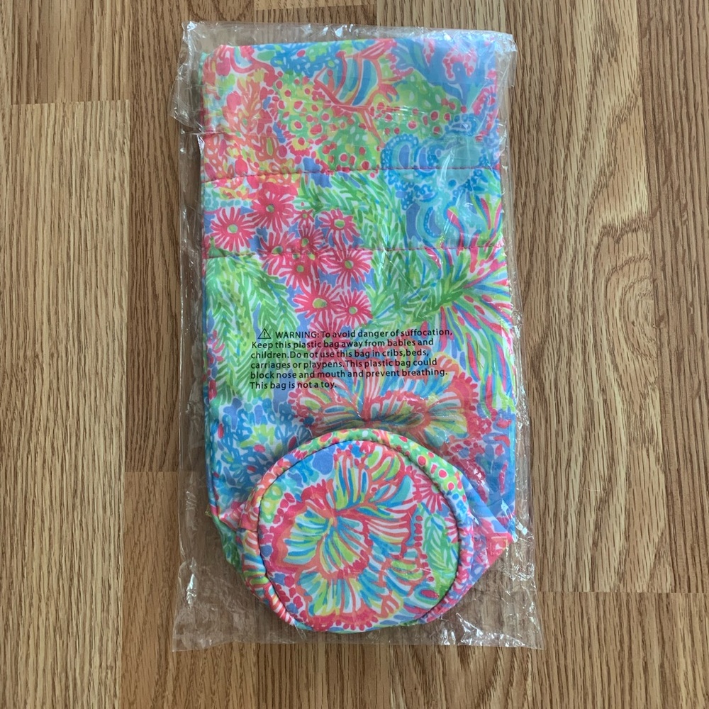 Lilly Pulitzer Lovers Coral Wine Tote - Picture 2 of 3